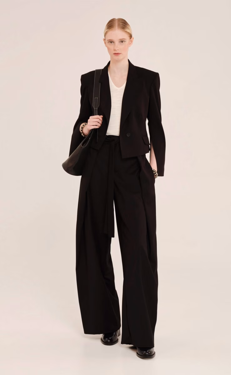 CROPPED BLAZER BLACK